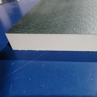 Panneau isolant composite d'entreposage au froid PIR mousse d'acier de polyuréthane dur ignifuge pour mur extérieur de chambre froide d'atelier