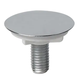 sink basin and bath tap hole chrome stopper with locking back nut; sink & basin tap cover; sink tap hole blanking plug stopper