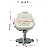 Nouveau Fauteuil de Coiffure Hydraulique Vert Moderne 2026 – Chaise Ergonomique pour Salon de Beauté et Barbier