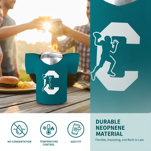 Enfriador de Latas de Neopreno Premium Personalizable, Aislante Estilo Jersey para Cerveza y Bebidas - Product Image 3