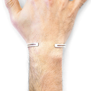 Bracciale Geometrico Midi in Argento Brady Outline - Product Image 5