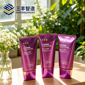 หลอดพลาสติกทรงรีสำหรับเครื่องสำอาง พร้อมฝาเกลียว วัสดุ PE พิมพ์ออฟเซ็ต ติดฉลากได้ มีหลายสี หลายขนาด สำหรับผลิตภัณฑ์ดูแลผิว - Product Image 2