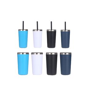 In-stock Children's Office Coffee Cup Portable Car-Mounted Insulated <b>Straw</b> Cup 6-12 Hours Insulation High-Value 304 Stainless - Product Image 3