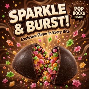 Custom Package Striking Boom <strong>Popping</strong> <strong>Candy</strong> <strong>Chocolate</strong> Snacks Christmas Gifts Valentine's Day Wholesale <strong>Chocolate</strong> Jumping <strong>Candy</strong> - Product Image 1