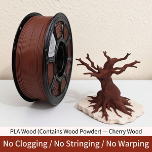 Filamento de Madera PLA de 1.75mm, 1KG, Bobina de Filamento para Impresión 3D, para Bambu AMS y Creality, Efecto Madera, Modelado - Product Image 2