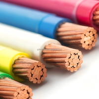 Cable de Cobre con Aislamiento de PVC Retardante de Llama THHN THWN-2 de 2.5mm², 4mm² y 6mm² para Uso Residencial, Suministro de Fábrica