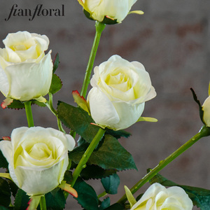Hot Sale 49cm <strong>Silk</strong> Realistic Single Heads Small Rose Artificial <strong>Flowers</strong> Bride Bouquet Wedding Christmas Event Outdoor Indoor - Product Image 6