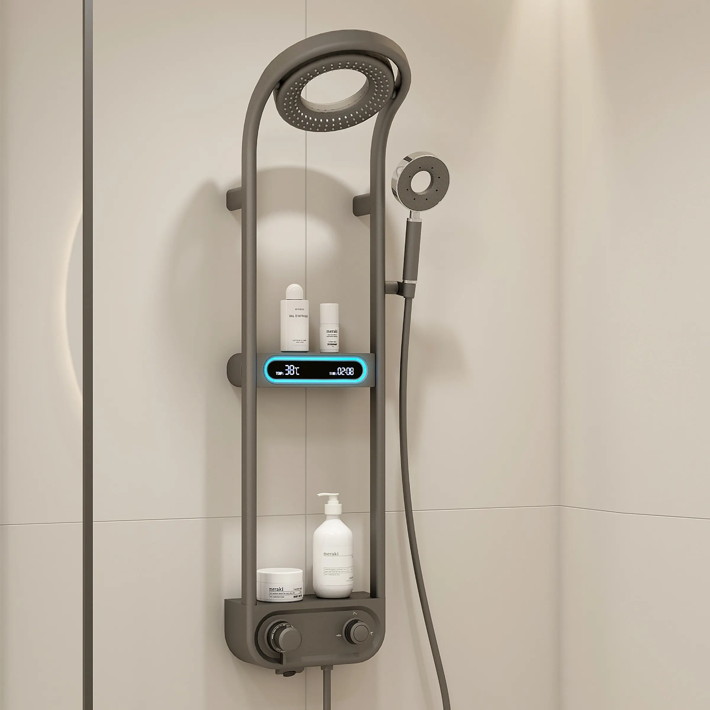 Badkamer 360 Graden Roterende Sprinkler Regendouche Set Systeem Toiletdouche Set