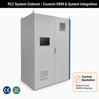 Armoire de système PLC, ensemble de contrôleurs logiques programmables, système SCADA, automatisation industrielle, châssis en acier