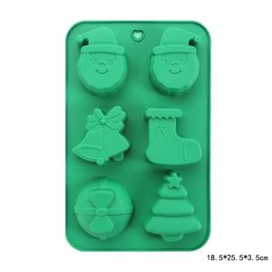 Moule à gâteau en silicone platine FDA pour Noël, motif homme pain d'épices, outils de pâtisserie de Noël transfrontaliers, en stock - Product Image 5