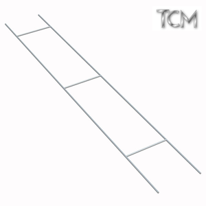 Malla de alambre galvanizado tipo escalera para refuerzo de juntas de cama, ideal para construcción de bloques de hormigón y muros de ladrillo. - Product Image 3