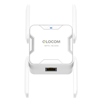 Repetidor de señal WiFi QLOCOM, amplificador de señal WiFi de largo alcance, repetidor WLAN de 1200 Mbps, 11AC, doble banda, 2.4G 5G