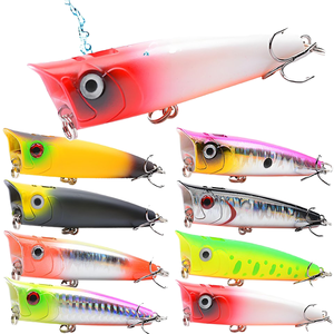 7cm/11G 8cm/16,5g Topwater Popper señuelo de <span class=keywords><strong>Pesca</strong></span> cebos duros superficie <span class=keywords><strong>pesca</strong></span> Iscas De <span class=keywords><strong>Pesca</strong></span> Do Robalo Leurre De Peche - Product Image 1