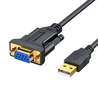 Câble adaptateur série USB vers RS232 DB9 pour modem, CNC, PLC, lecteur de codes-barres, imprimante d'étiquettes, caisse enregistreuse
