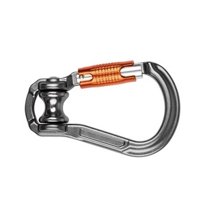 ตะขอเกี่ยวแบบล็อคหลักสำหรับใช้งานกลางแจ้ง ทำจากอลูมิเนียมอัลลอยด์ พร้อมตัวล็อคสองชั้นเพื่อความปลอดภัย สำหรับการปีนเขาและการควบคุมเชือกซิปไลน์ - Product Image 3