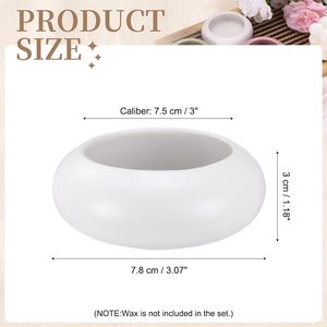 Pot à bougie en céramique fait main de forme sphérique avec couvercle pour la décoration de la maison - Product Image 4