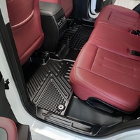Tapis de sol de voiture en TPE toutes saisons 5D à motif géométrique noir de marque KQD, taille personnalisée, garantie 1 an pour Chery Jetour X70