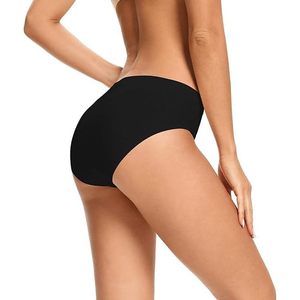 Paquete de 5 bragas sin costuras para mujer, de talle medio, cobertura completa, transpirables - Product Image 3