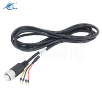 Connecteur M12 4 broches, câble électrique industriel circulaire, fiche mâle, étanche IP67, faisceau de câbles, connecteur