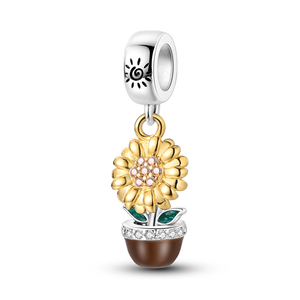 Pendentif tournesol de haute qualité, tendance et classique 2025, tournesol qui pousse vers le soleil, peut être transformé en bracelet - Product Image 4