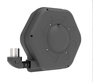 Montage <span class=keywords><strong>mural</strong></span> petit enrouleur de câble enrouleur de câble d'extension rétractable en acier enrouleur de cordon d'alimentation de retour à ressort avec support - Product Image 6