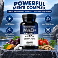 Capsules NAD+ pour hommes en marque privée OEM avec CoQ10 60 gélules pour l'énergie antioxydante et la vitalité masculine