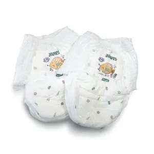 Soft Cotton Low Price Second Grade Baby Pants Diaper Manufacturer Disposable Printed Poly Bags Packing PE Film Breathable Fabric