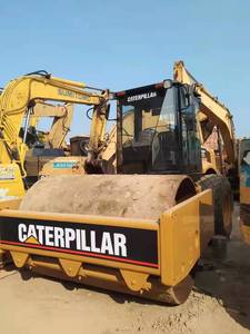 Stock |   Rouleau compresseur vibrant d'occasion Caterpillar le plus vendu - CAT CS-683E/CS-583D/CS-533E avec moteur diesel et pompe professionnels - Product Image 5