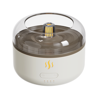 Diffuseur d'arômes à lumière chaude avec veilleuse 7 couleurs, diffuseur d'huiles essentielles 160 ml, minuterie 6H 3H 2H 1H, vente en gros OEM ODM usine
