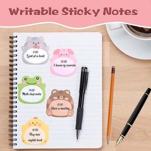 Meng Fun Cartoon Animal Self-Adhesive Stand-up Creative Memo <b>Pads</b> Cute Learning Supplies for Record & Plan - Product Image 5