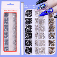 Strass en verre rond rose clair, non thermocollant, à dos plat, en cristal AB rose, vente en gros