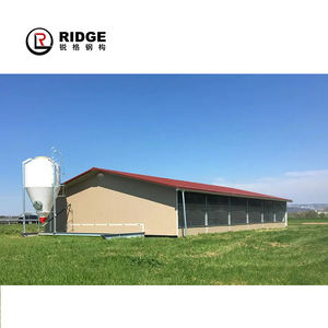 Estructura de acero prefabricada Diseño de granja avícola de almacén agrícola con contenedores de almacenamiento y cobertizo de control - Product Image 5