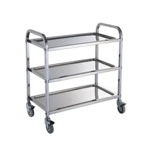 Stainless Steel Hotel Luxury Crown Foldable Bellboy Cart Rack Concierge Birdcage Barrow Baggage Bellman Trolley Luggage Carts