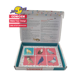 कारखाने अनुकूलित बच्चों के शैक्षिक मिलान गेम कार्ड सेट के साथ कस्टम लोगो डिजाइन पेपर मेमोरी फ्लैश कार्ड गेम बॉक्स के साथ सेट - Product Image 1
