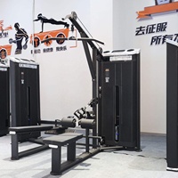 Machine de musculation réglable pour tirage latéral et rame assise, équipement de fitness pour pectoraux et dos, avec sélection de charge par broches