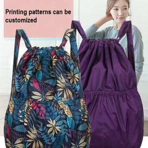 Custom Large Nylon Drawstring <b>Bag</b> Fashion Sport Gym <b>Swimming</b> <b>Waterproof</b> Gym Drawstring <b>Bags</b> with Logo Made Non Woven Polyester - Product Image 4