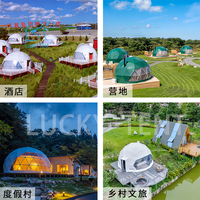Tente de camping familiale de luxe de haute qualité pour l'extérieur Domo House Dôme géodésique préfabriqué