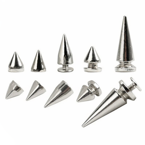 Rivets à tête pointue en métal pour le bricolage, la ceinture en cuir, les vêtements, les boutons décoratifs - Product Image 1