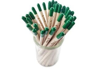 Crayons en papier écologique recyclable 2022 en gros, avec graines, pour étudiants, <span class=keywords><strong>corps</strong></span> noir, emballage en vrac OEM - Product Image 2