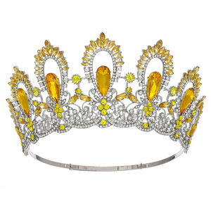 Couronne de championne de concours de beauté mondial, diadème réglable pour mariée, spectacle scénique, défilé, grande couronne de défilé - Product Image 3