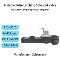 Çift Durumlu Mandalımlı Solenoid Su Vanası Üreticisi DC 3V NH3/4 ODM Hızlı Tepkili Pille Çalışan Plastik Bahçe Sulama Vanası