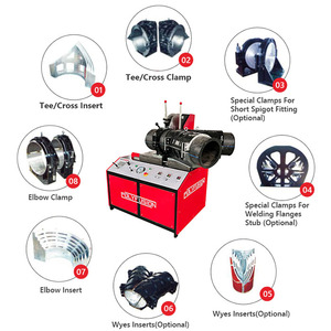 Nhà Máy Saling 90mm-315mm đa góc nhựa HDPE Ống chế tạo máy hàn hội thảo phù hợp Fusion máy hàn - Product Image 3