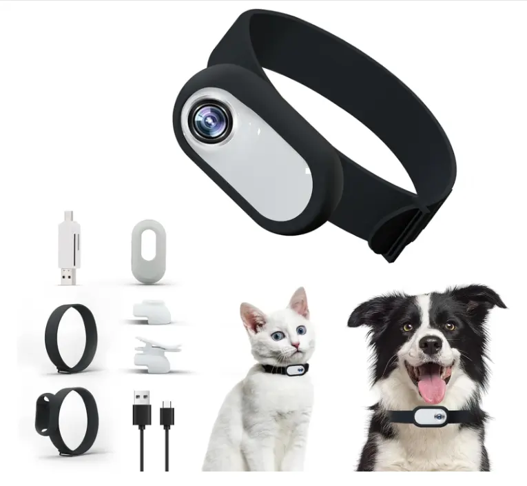 Kingtale Pet Nguồn Cung Cấp Tùy Chỉnh Con Chó Phụ Kiện Cơ Thể Nhỏ Cam Trong Nhà Ngoài Trời Không Dây Mèo Cổ Áo Máy Ảnh