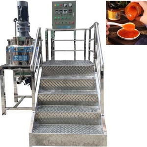 Tanque de mezcla SUS304 automático de acero inoxidable personalizado de fábrica para detergente líquido cosmético con agitador 100L de capacidad - Product Image 1