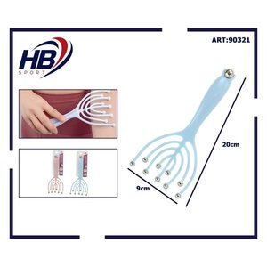 Masajeador de Rodillos HB Sport Nine Claw de 20cm con Bolas Metálicas para Masaje de Espalda y Cuerpo - Product Image 3
