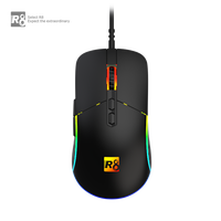 Grosir profesional 14 mode bercahaya Mouse Game 8D tombol 7200DPI kabel USB RGB Mouse Gaming dengan Driver