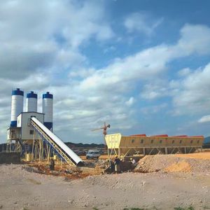 50 m3 60 m3 Vorgefertigte mobile Beton mischa nlage Transport beton anlage Stationäre Beton mischa nlage - Product Image 6