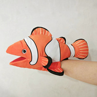 Dessin animé mer Animal marionnettes à main tout-petits jouet interactif tortue pieuvre requin peluche océan Animal en peluche marionnette jouets enfants cadeau