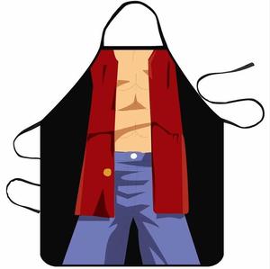 <span class=keywords><strong>Tablier</strong></span> de <span class=keywords><strong>cuisine</strong></span> amusant, imprimé arc-en-ciel licorne de dessin animé, sans manches, en coton et lin, pour hommes et femmes, outils de nettoyage domestique - Product Image 3