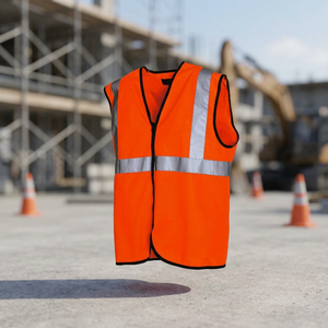 Gilet de sécurité d'été en polyester unisexe pour adultes, vêtements de travail - Product Image 2